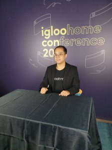 Anthony on live video setup of iglooCon 2020 which was done virtually